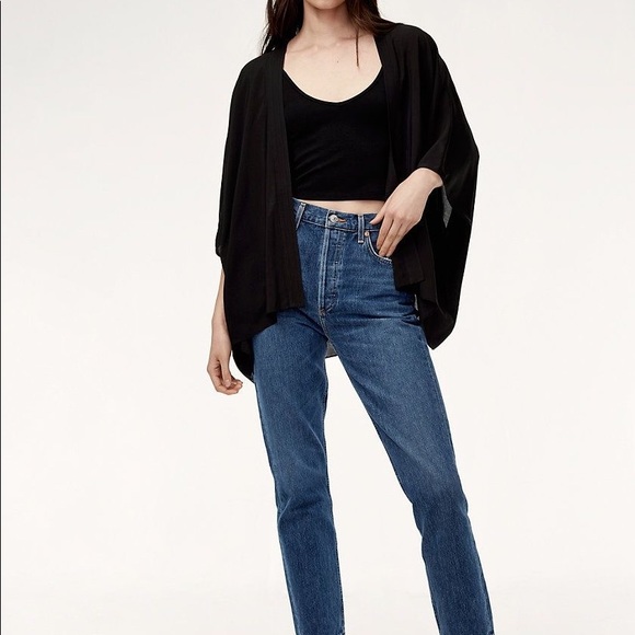 SOLD Aritzia Cosima Black Kimono - Picture 1 of 5